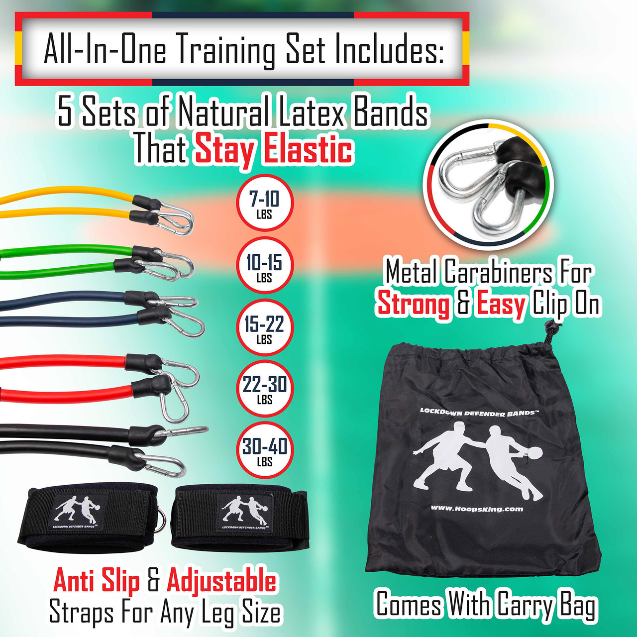 Free Carry Bag Included 2 Pk #1 Ankle Straps By Stronger